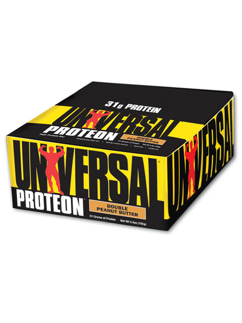 UNIVERSAL-Proteon Bar Chocolate Double Peanut Butter caja